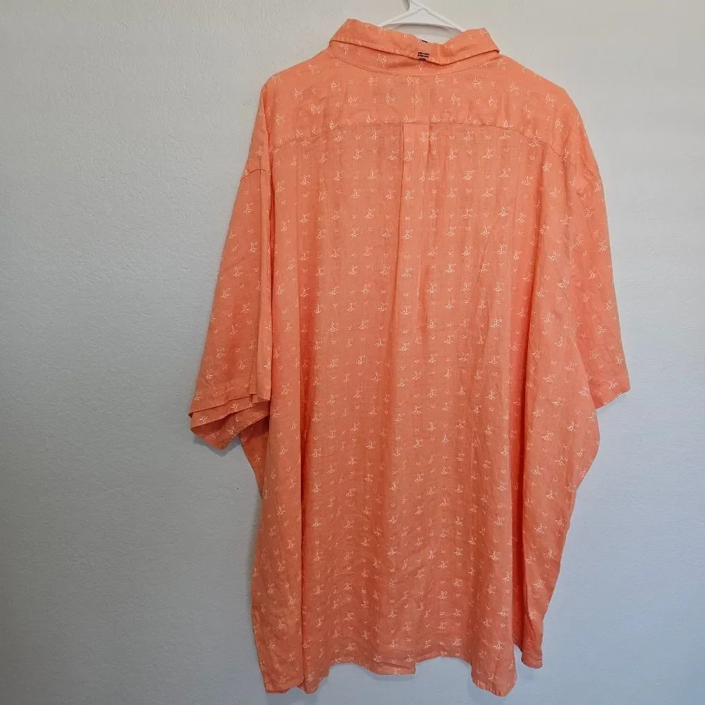 NWT Ralph Lauren Nautical Cotton Short Sleeve Button Down Lighthouse Men 4XB - Picture 9 of 9